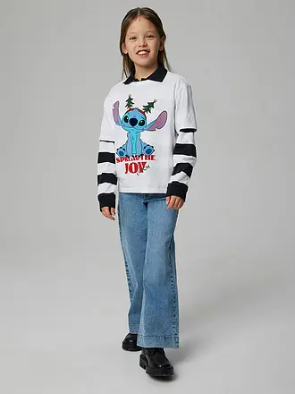 NAME IT | Mädchen T-Shirt NKFAKKA STITCH | weiss